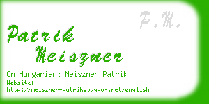 patrik meiszner business card